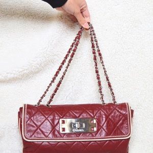 RARE Chanel Quilted Matelasse Lambskin Bordeaux